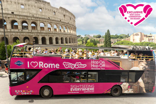 Hop-on hop-off panoramic tour of Rome