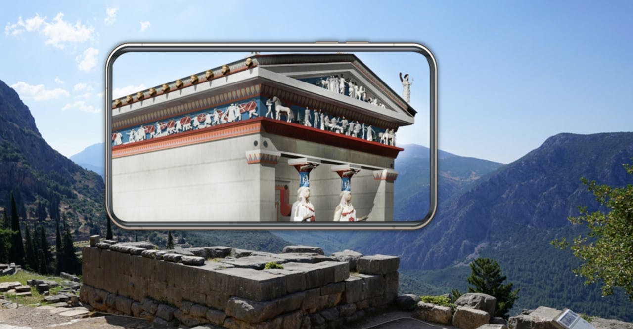 Delphi audiovisual self guided tour with AR and 3D representations Musement