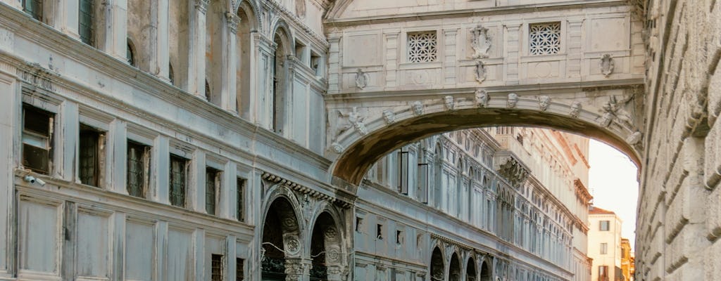 Shared gondola ride underneath the Bridge of Sighs