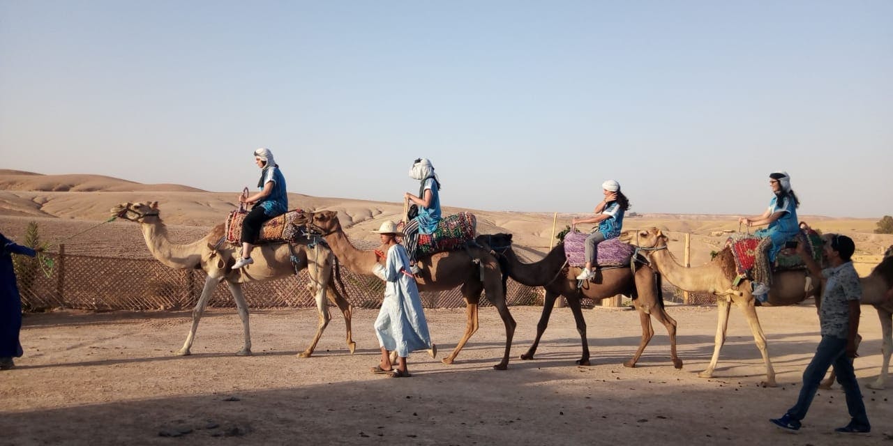 Przejażdżka wielbłądem po pustyni Agafay