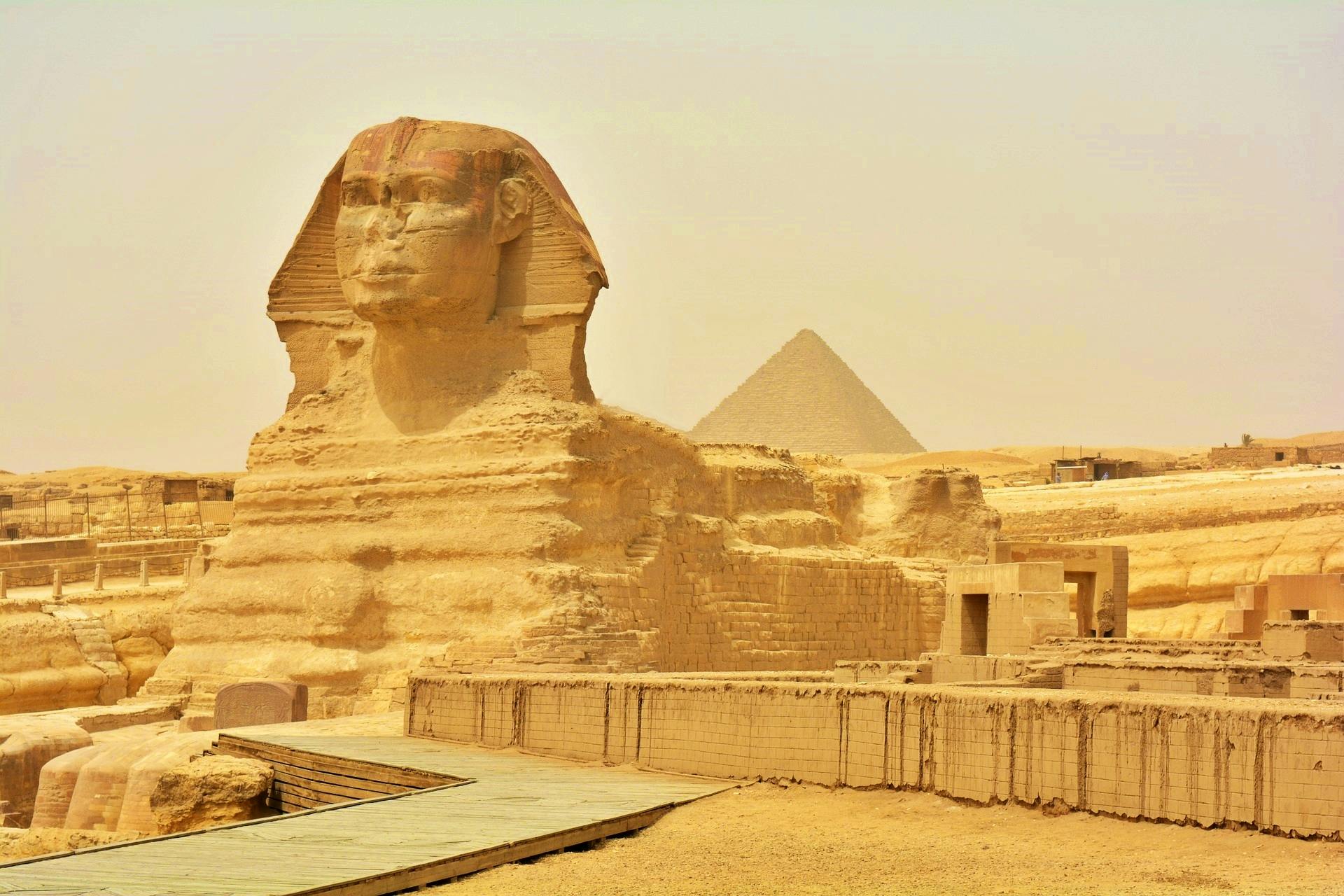 Full day the Pyramids Sphinx Memphis Saqara and Dahshour Musement