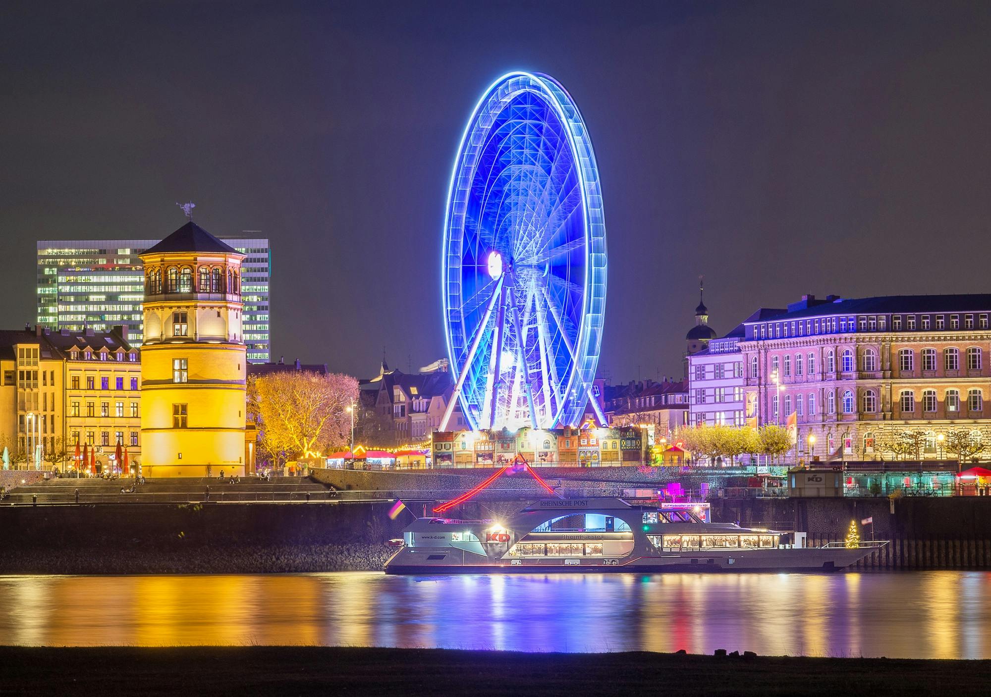 Crucero por la tarde de Adviento en Düsseldorf