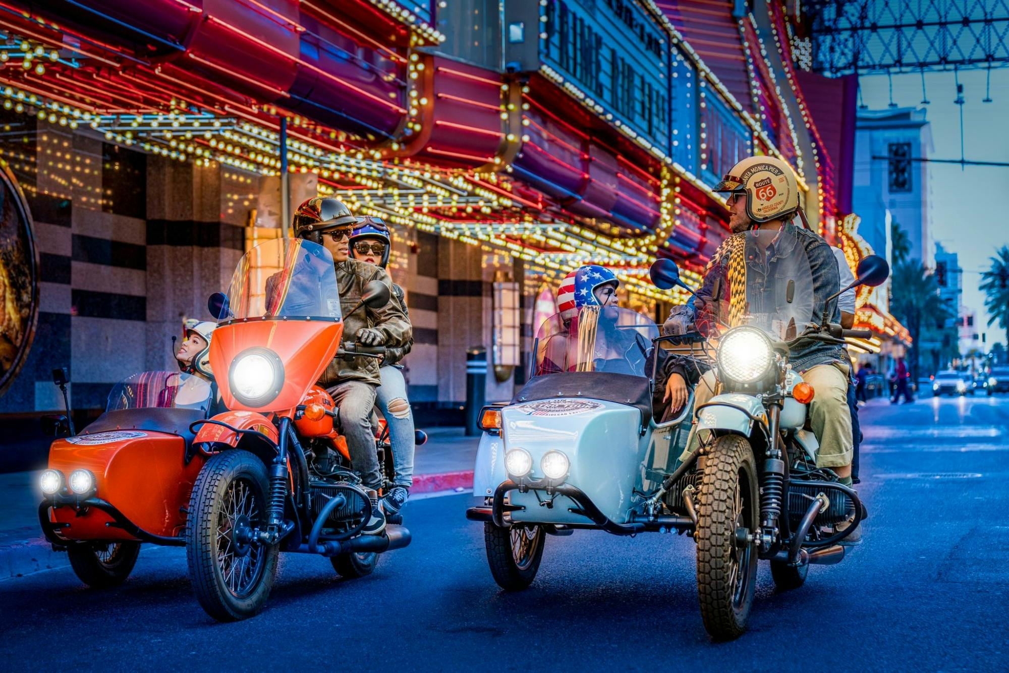 Private one hour sidecar tour of Las Vegas Strip by night Musement
