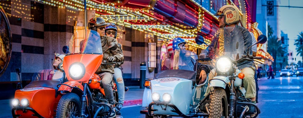 Prywatna godzinna wycieczka nocną wózkiem bocznym po Las Vegas Strip