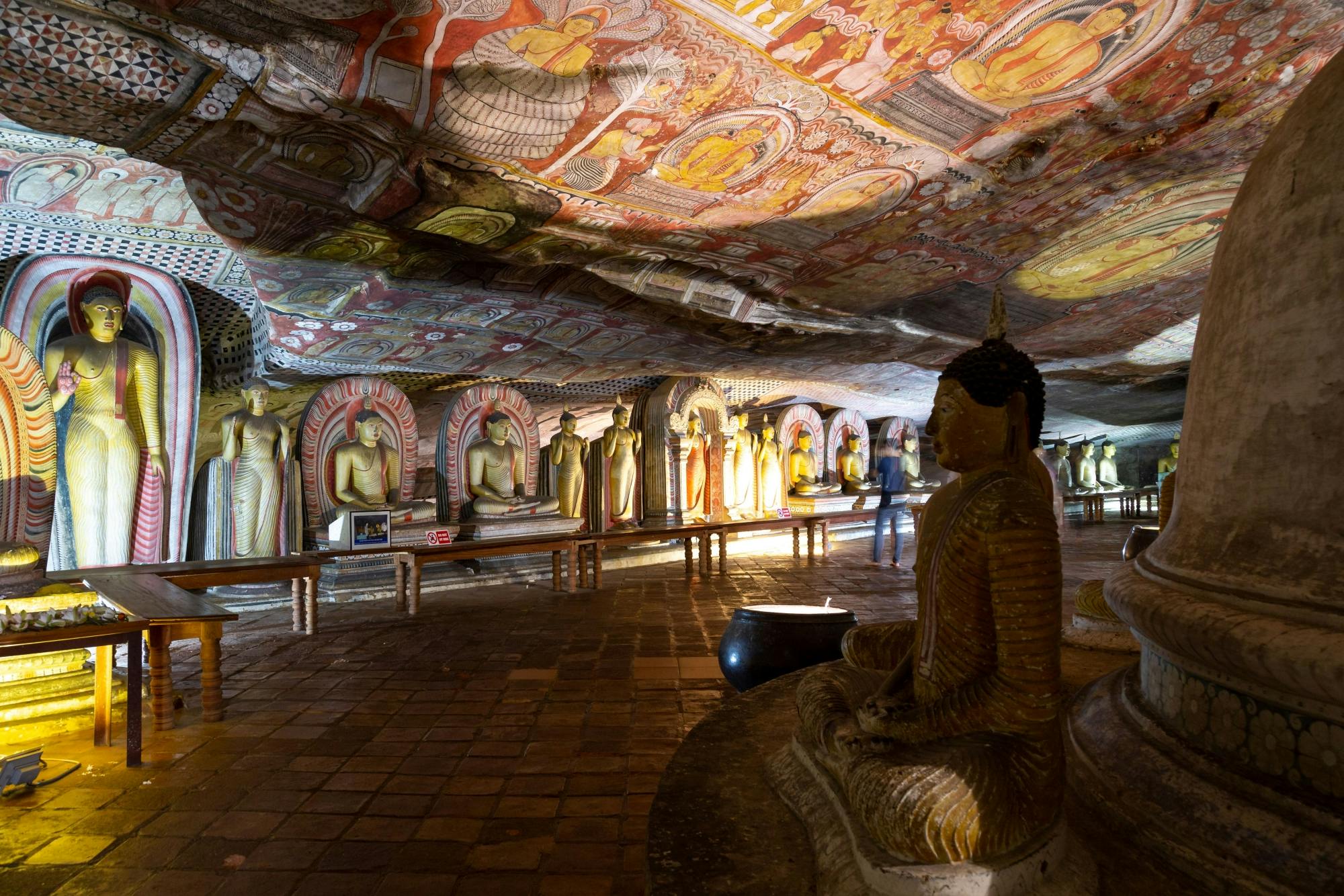 Safari de dos días por Kandy, Sigiriya, Dambulla y Minneriya desde la costa este