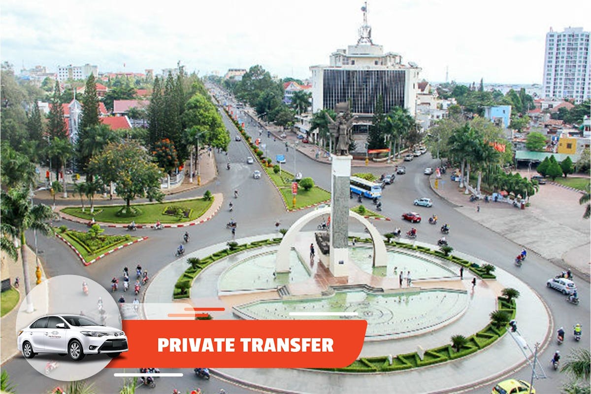 Privévervoer van luchthaven Buon Ma Thuot naar hotel (enkele reis)