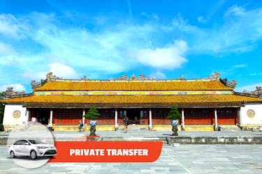 Transfert privé de l’aéroport de Da Nang à l’hôtel du centre-ville de Hue ou vice versa