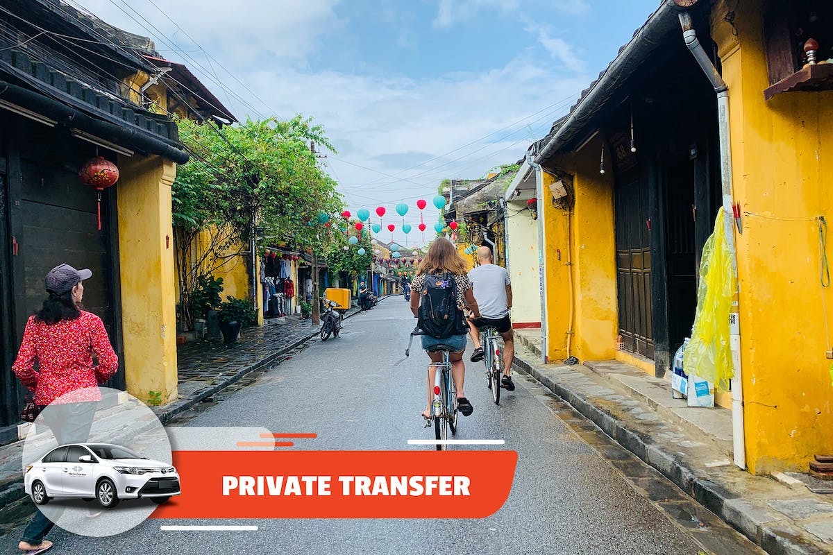 Privévervoer van luchthaven Chu Lai naar het stadscentrum van Hoi An, enkele reis