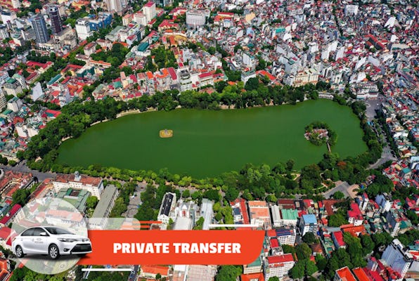 Private transfer from the Noi Bai Airport to central Hanoi or vice versa