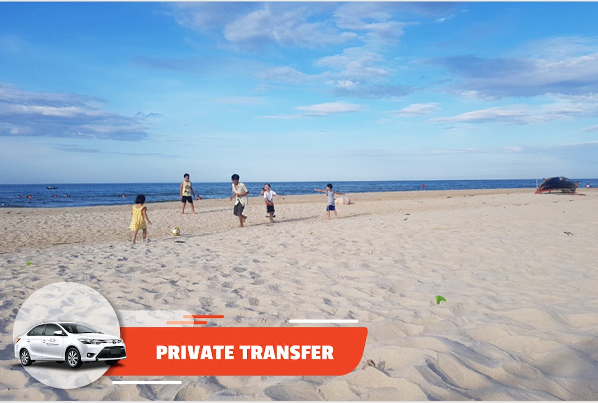 Privévervoer tussen het bedevaartsoord en het strand van Thuan An