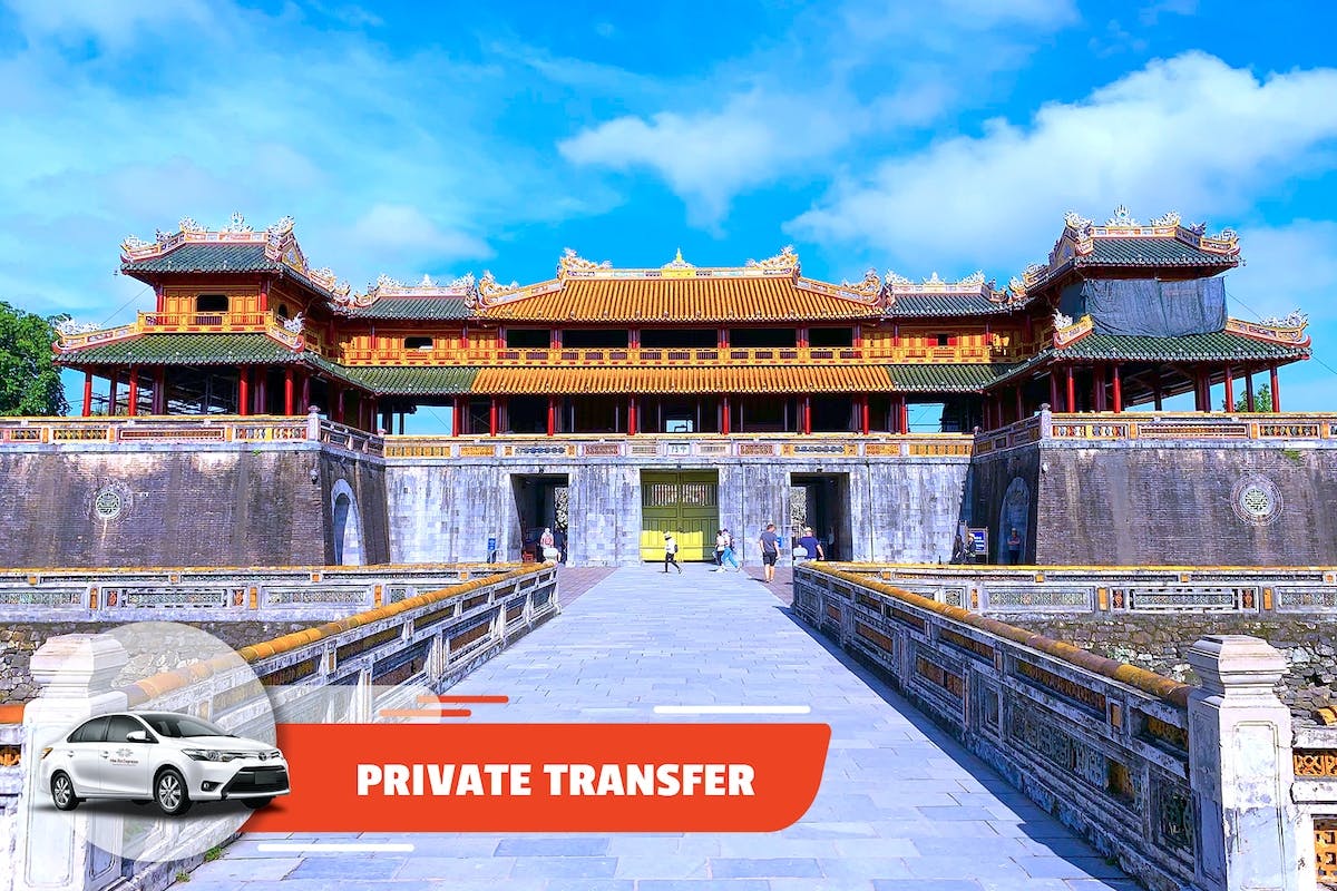 Privévervoer van de luchthaven Phu Bai naar het centrale hotel in Hue of de overkant