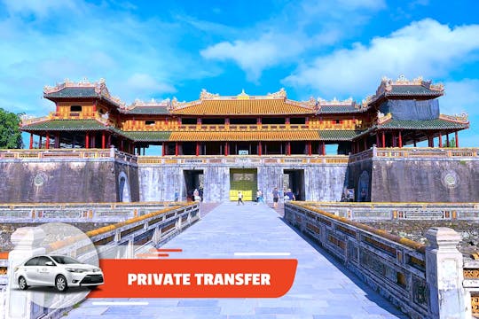 Private transfer Phu Bai airport to central Hue hotel or opposite