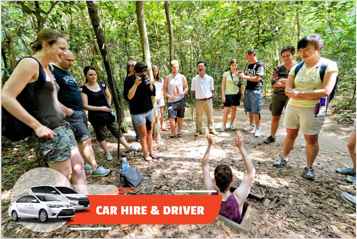Car hire with driver in Cu Chi from Ho Minh city half
