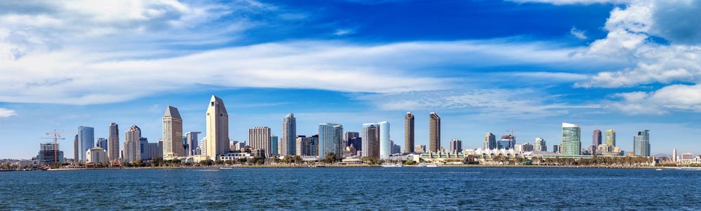 Private walking tour of downtown San Diego with USS Midway