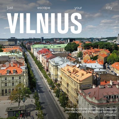 Caça ao tesouro pela cidade velha de Vilnius com seu telefone