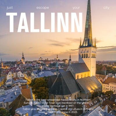 Caça ao tesouro pela cidade velha de Tallinn com seu telefone