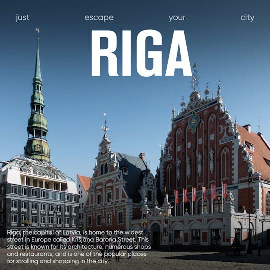 Caccia al tesoro nel centro storico di Riga con il tuo telefono