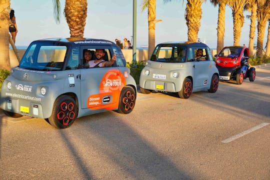 Tour privato di Malaga con un'auto elettrica