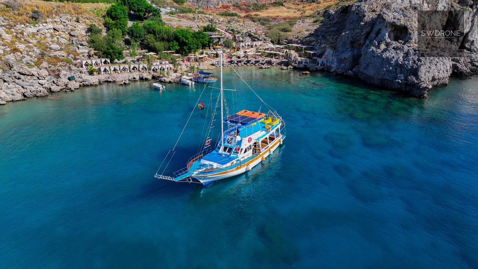 Lindos full-day cruise experience with lunch and snorkeling