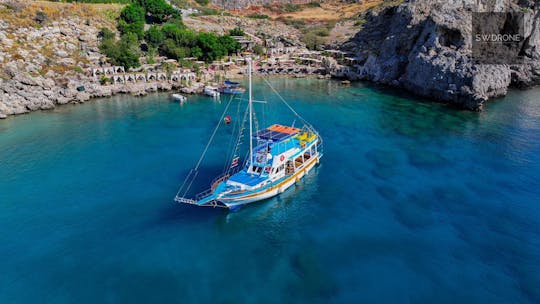 Lindos full-day cruise experience with lunch and snorkeling