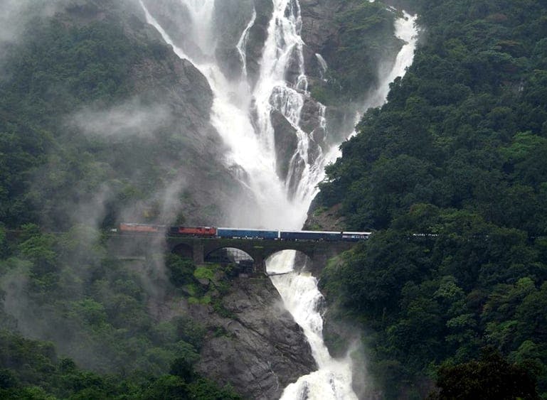 Excursion aux chutes d'eau de Dudhsagar avec jardin d'épices et repas le midi