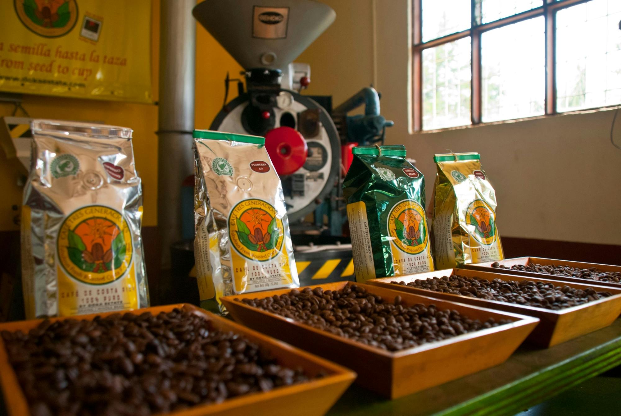 Coffee Plantation Tour, Poas Volcano and La Paz Waterfall Gardens