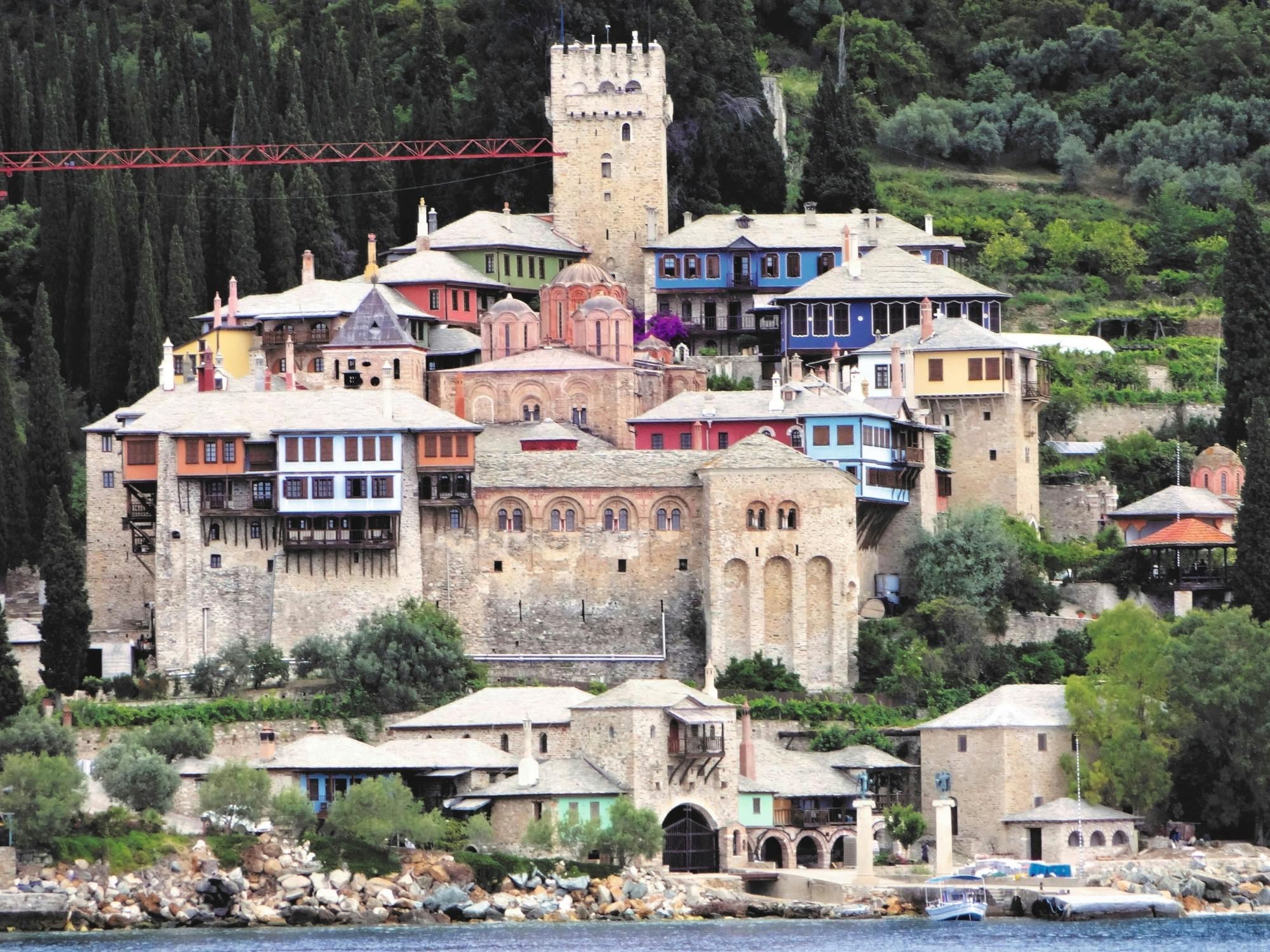 Mount Athos & Banana Beach Boat Cruise with Transfer