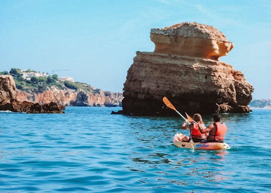 Excursion en kayak dans les grottes d'Albufeira