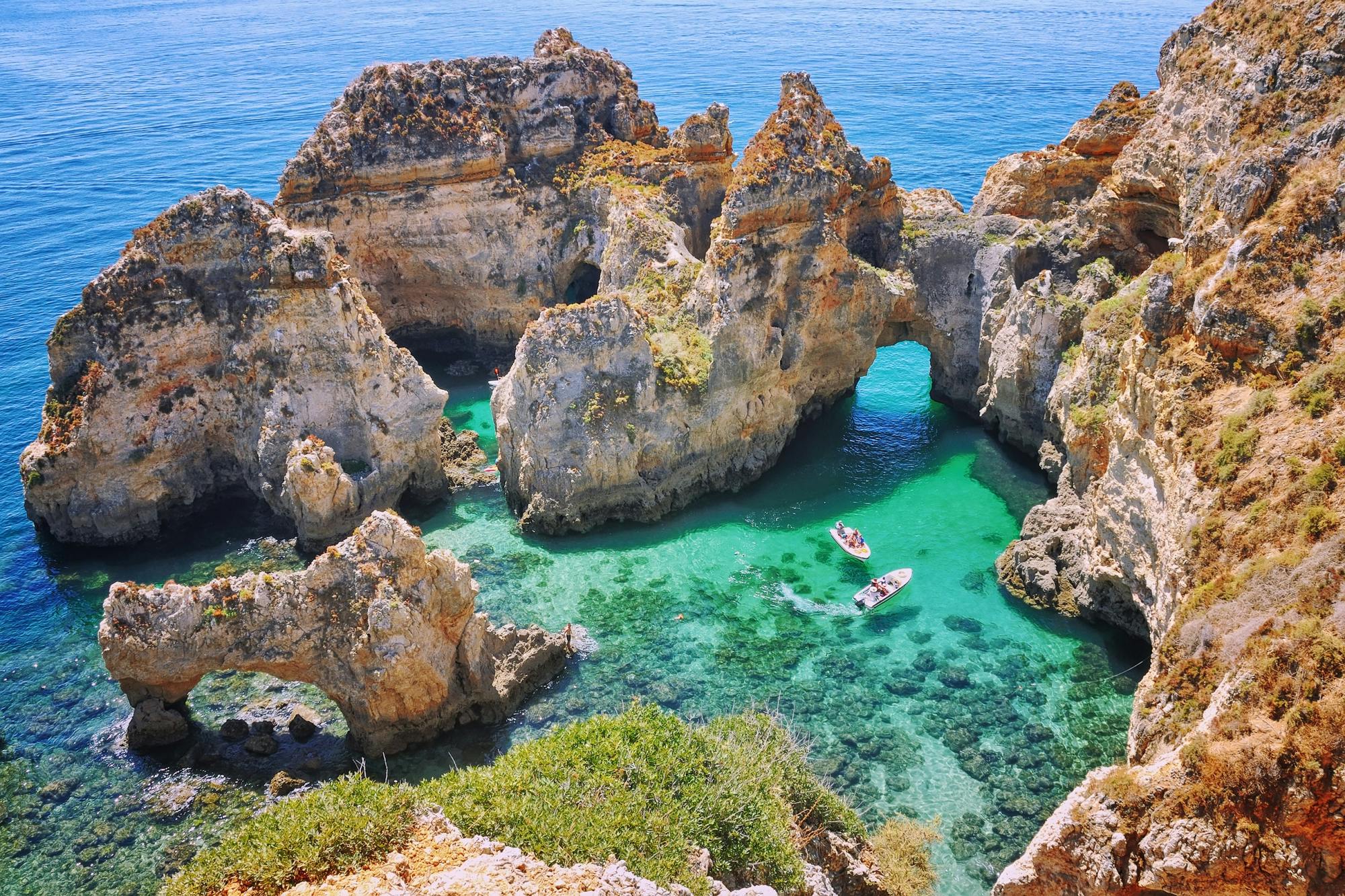 Guided boat tours to the grottos of Ponta da Piedade in Lagos Musement