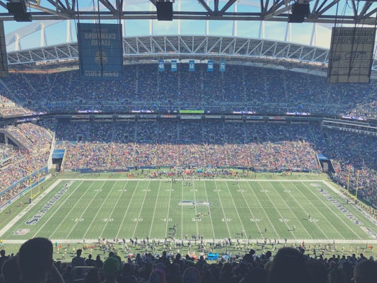 Seattle Seahawks voetbalwedstrijdkaartje op Lumen Field