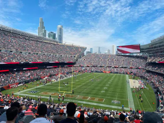 Eintrittskarte für das Footballspiel der Chicago Bears im Soldier Field