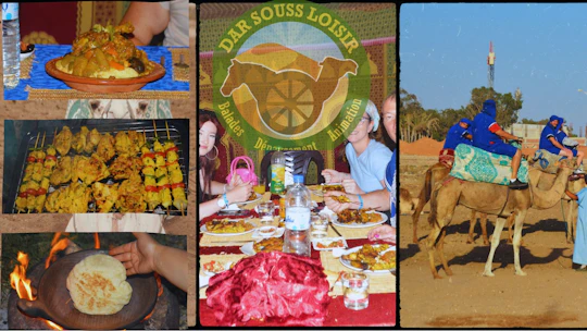 Camel ride with barbecue in Agadir