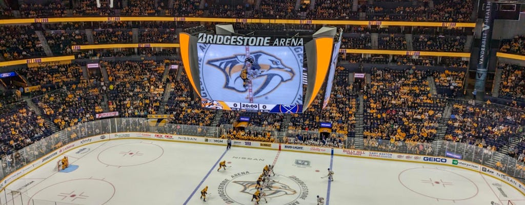 Nashville Predators ice hockey game ticket at Bridgestone Arena