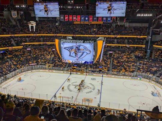 Nashville Predators ice hockey game ticket at Bridgestone Arena