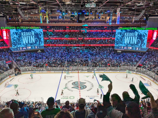 Seattle Kraken ice hockey game ticket at Climate Pledge Arena