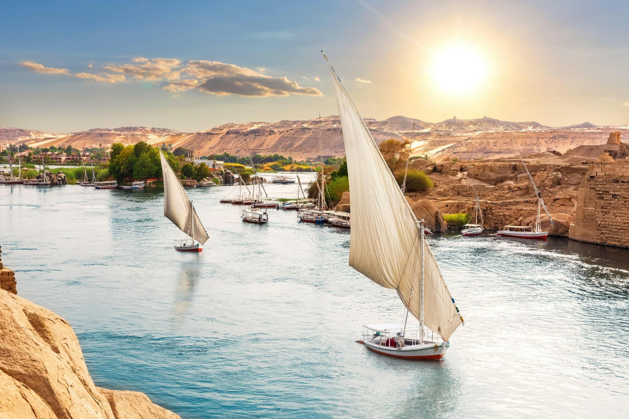 Tombs of the Nobles and Kitcheners Island with a felucca experience