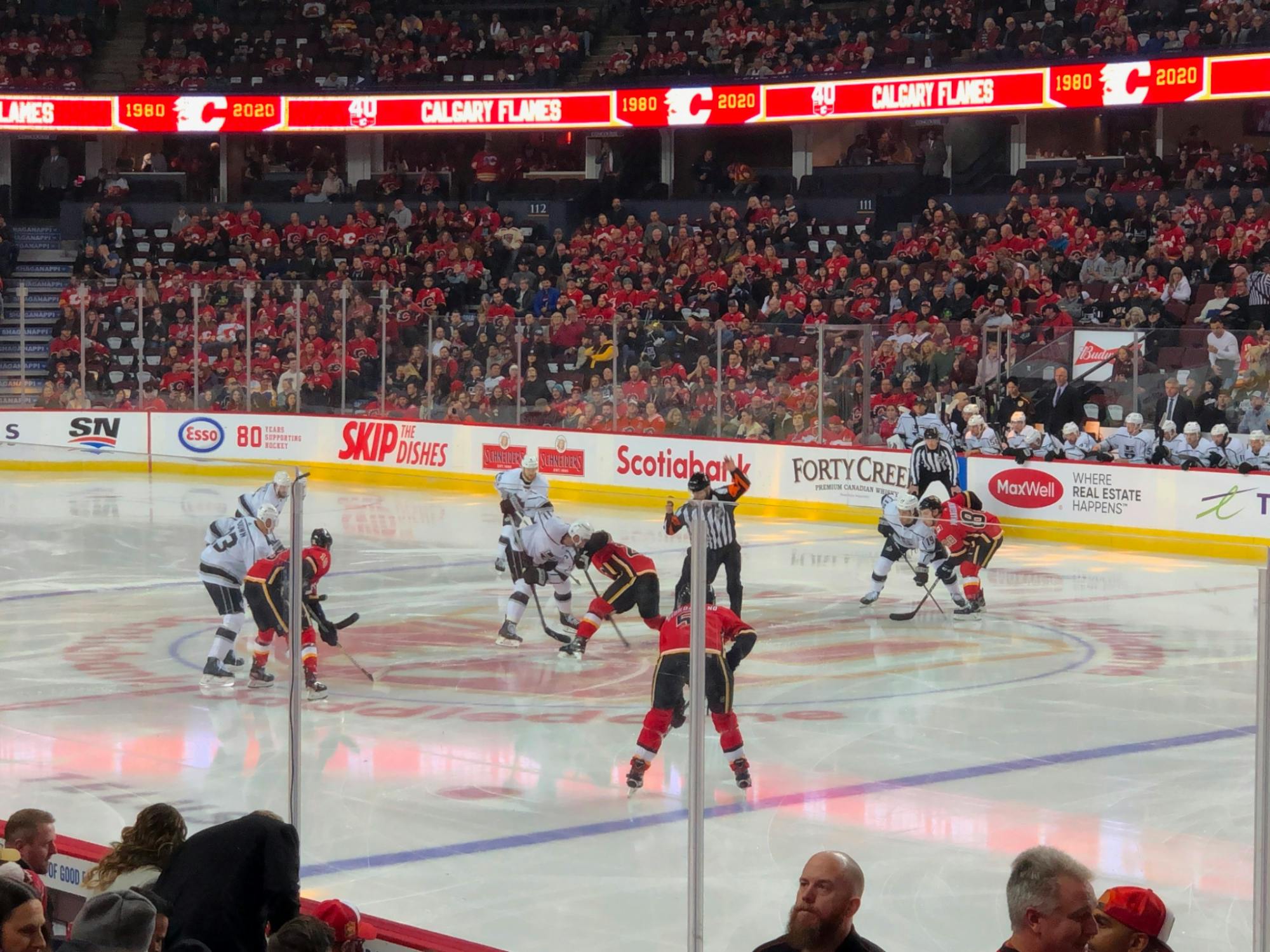 Eintrittskarte für das NHL-Spiel der Calgary Flames im Scotiabank Saddledome