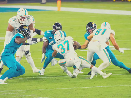 Miami Dolphins voetbalkaart in Hard Rock Stadium