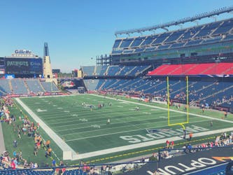 Kaartje voor de voetbalwedstrijd van de New England Patriots in het Gillette Stadium