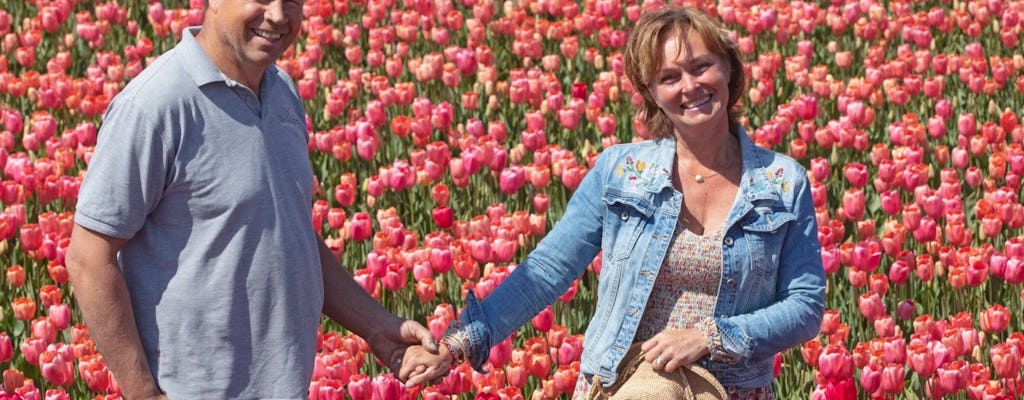Excursão de Amsterdã a Keukenhof, fazenda de tulipas e cruzeiro no moinho de vento