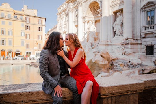 Experiencia de sesión de fotos profesional en la Fontana de Trevi en Roma