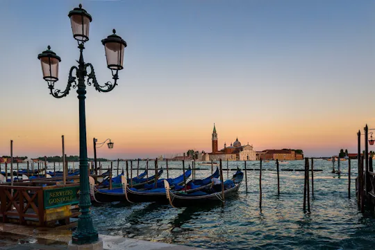 Gondola ride near St Mark’s Square with optional islands tour