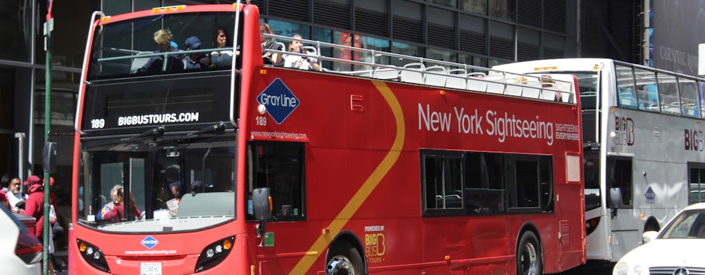 1-day hop-on hop-off bus tour in New York City