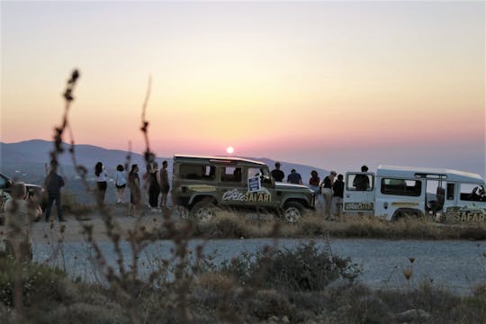 Visite privée d'un safari au coucher du soleil dans l'est de la Crète avec prise en charge et dîner