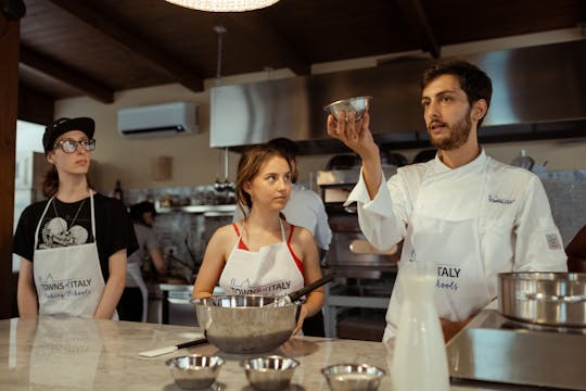 Clase de cocina de pizza y helado en Palermo con cena.