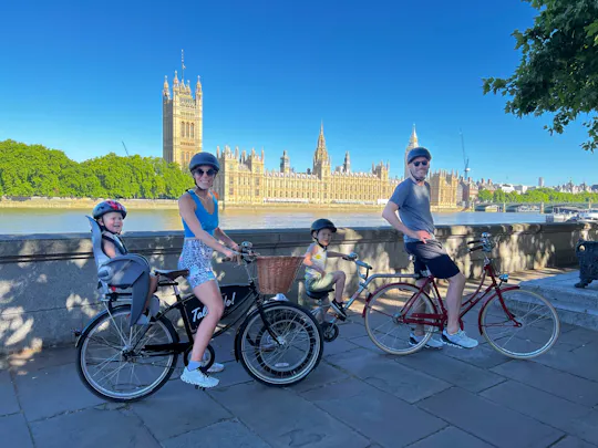 Tour privato in bicicletta per famiglie a Londra