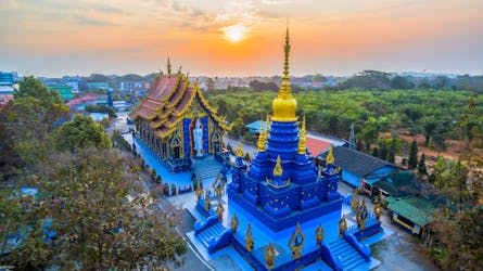 Visita guiada ao Triângulo Dourado e ao Templo Branco saindo de Chiang Mai