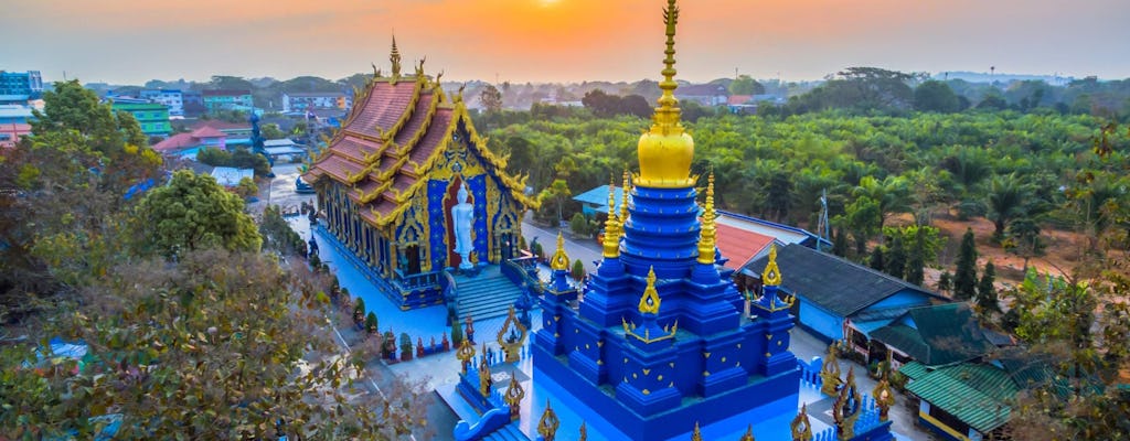 Visite guidée du Triangle d'Or et du Temple Blanc au départ de Chiang Mai