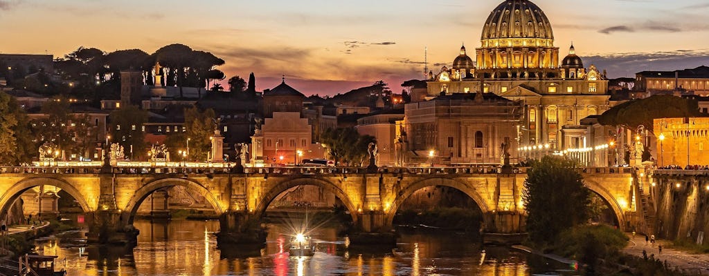 Rom bei Nacht: Tour mit Pizza und Gelato