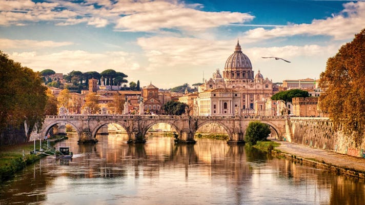 Tour di un'intera giornata a Roma e al Vaticano con pranzo a base di pizza e gelato
